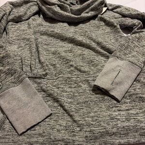 Athleta Women's Heather Gray Cowl Neck Sweatshirt
